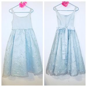 Jayne Copeland Pale Blue Girls Dress